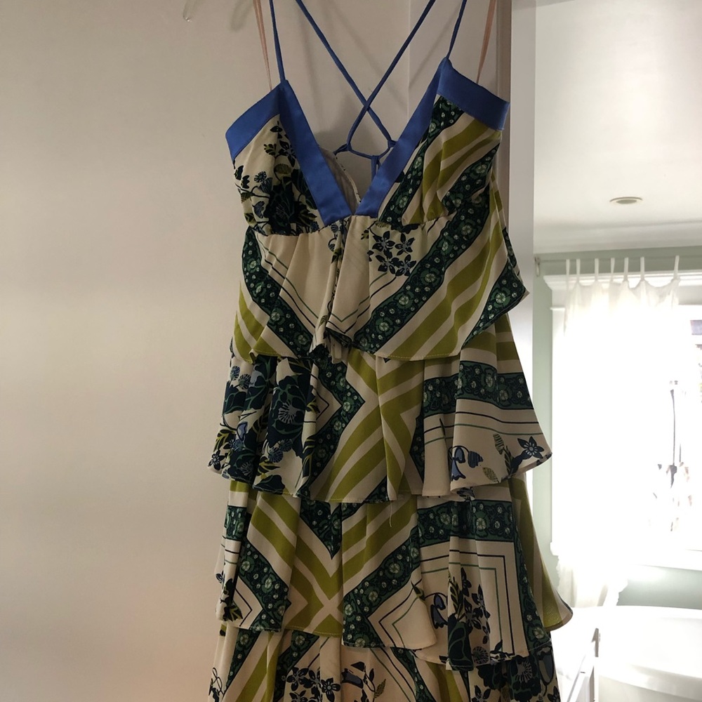 Silk Positano Anthropologie dress